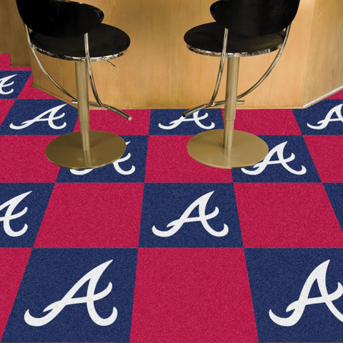 Atlanta Braves Team Carpet Tiles 18"x18" tiles 