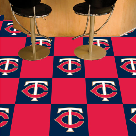 Minnesota Twins Team Carpet Tiles 18"x18" tiles 