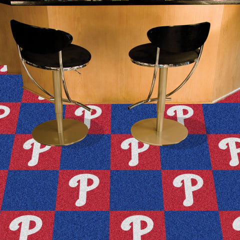 Philadelphia Phillies Team Carpet Tiles 18"x18" tiles 