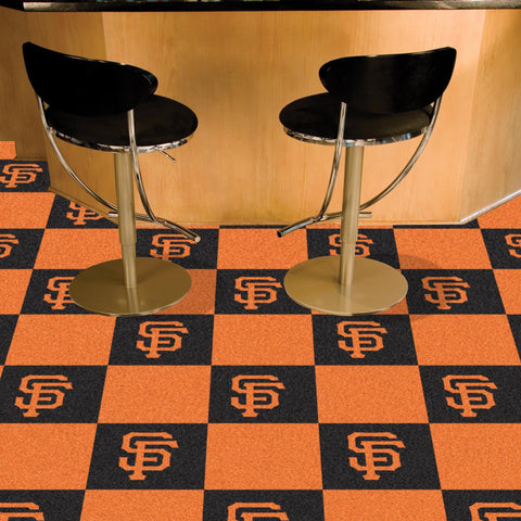 San Francisco Giants Team Carpet Tiles 18"x18" tiles 