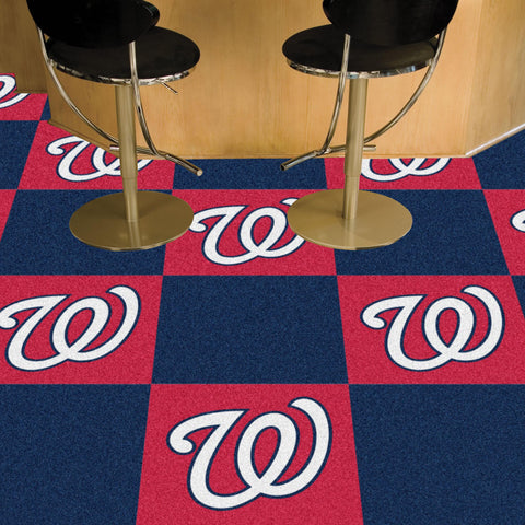 Washington Nationals Team Carpet Tiles 18"x18" tiles 