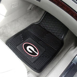 Georgia Bulldogs 2 pc Vinyl Car Mat Set 17"x27" 