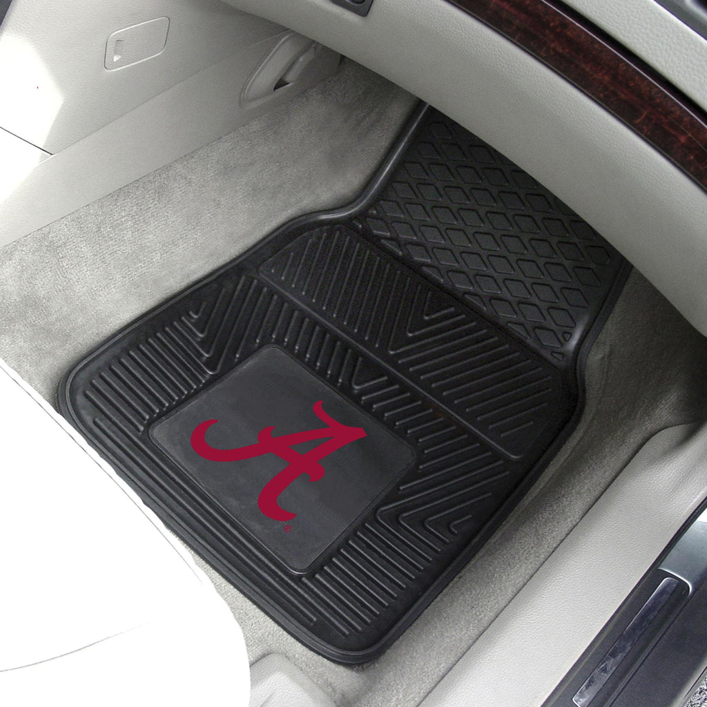 Alabama Crimson Tide 2 pc Vinyl Car Mat Set 17"x27" 