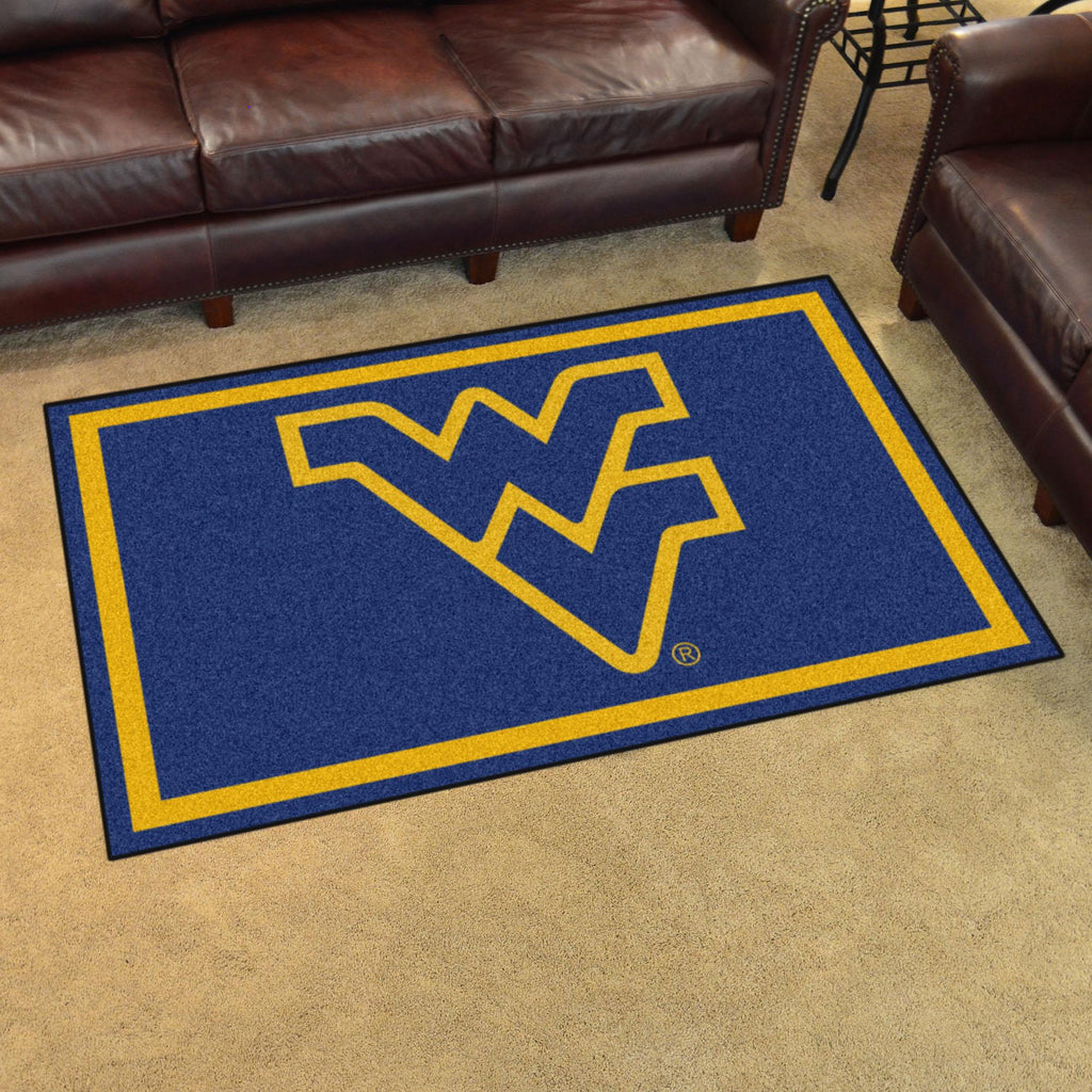 West Virginia Mountaineers 4x6 Rug 44"x71" 