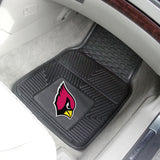 Arizona Cardinals 2 pc Vinyl Car Mat Set 17"x27" 