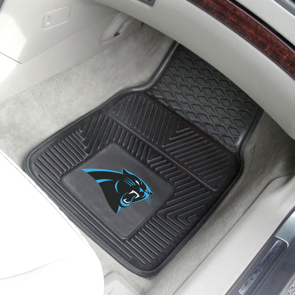 Carolina Panthers 2 pc Vinyl Car Mat Set 17"x27" 