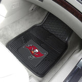 Tampa Bay Buccaneers 2 pc Vinyl Car Mat Set 17"x27" 