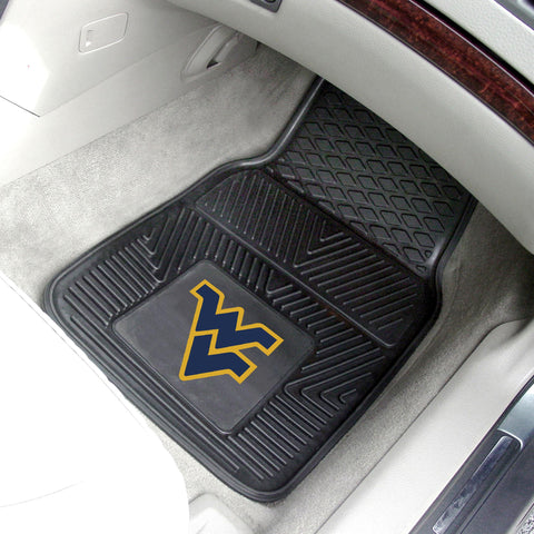 West Virginia Mountaineers 2 pc Vinyl Car Mat Set 17"x27" 