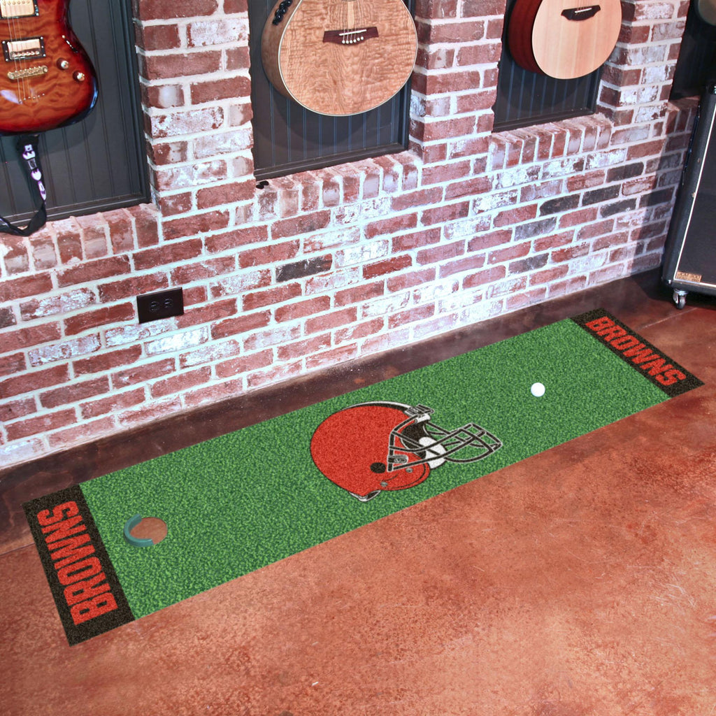 Cleveland Browns Putting Green Mat 18"x72" 