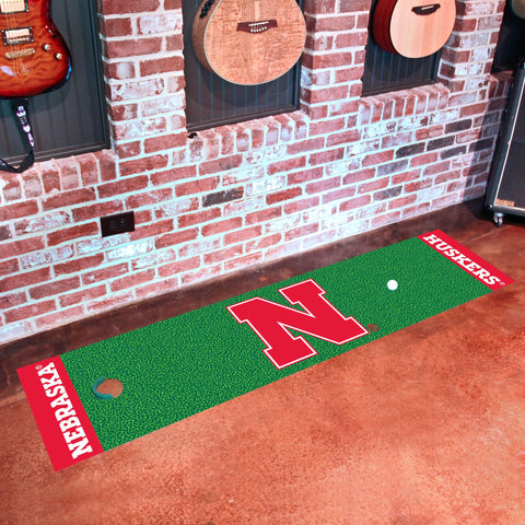 Nebraska Cornhuskers Putting Green Mat 18"x72" 