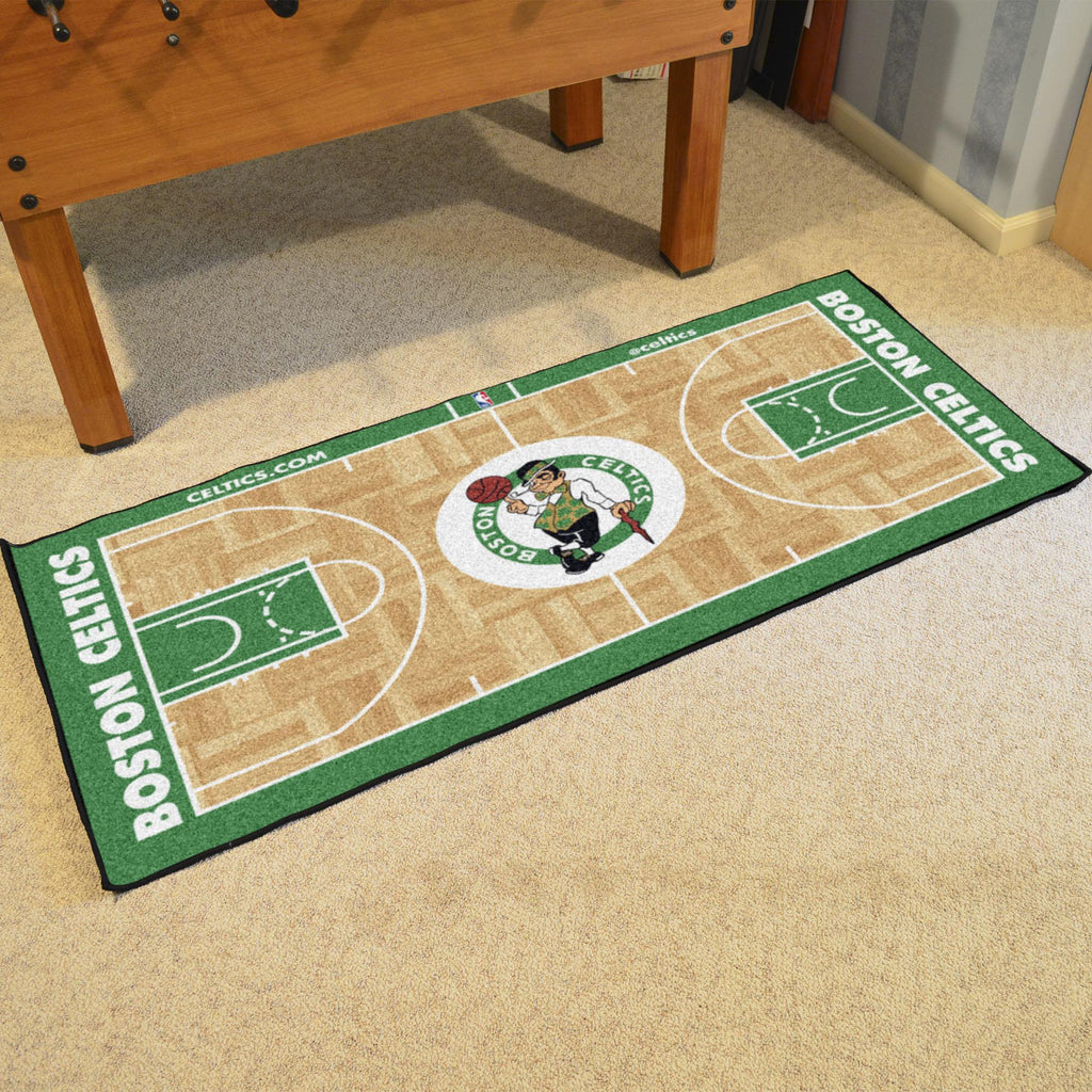 Boston Celtics Court Large Runner 29.5x54 