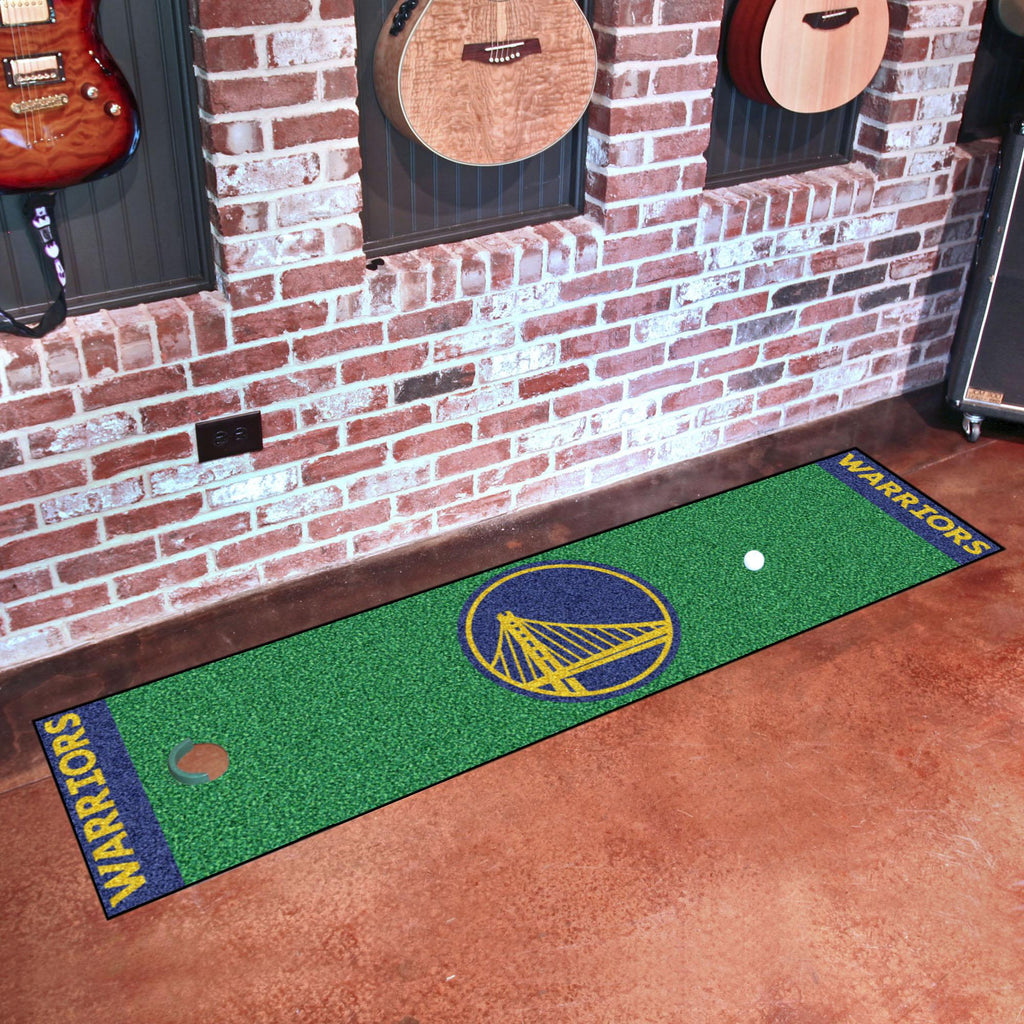 Golden State Warriors Putting Green Mat 18"x72" 