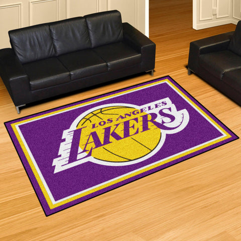 Los Angeles Lakers 5x8 Rug 59.5"x88" 