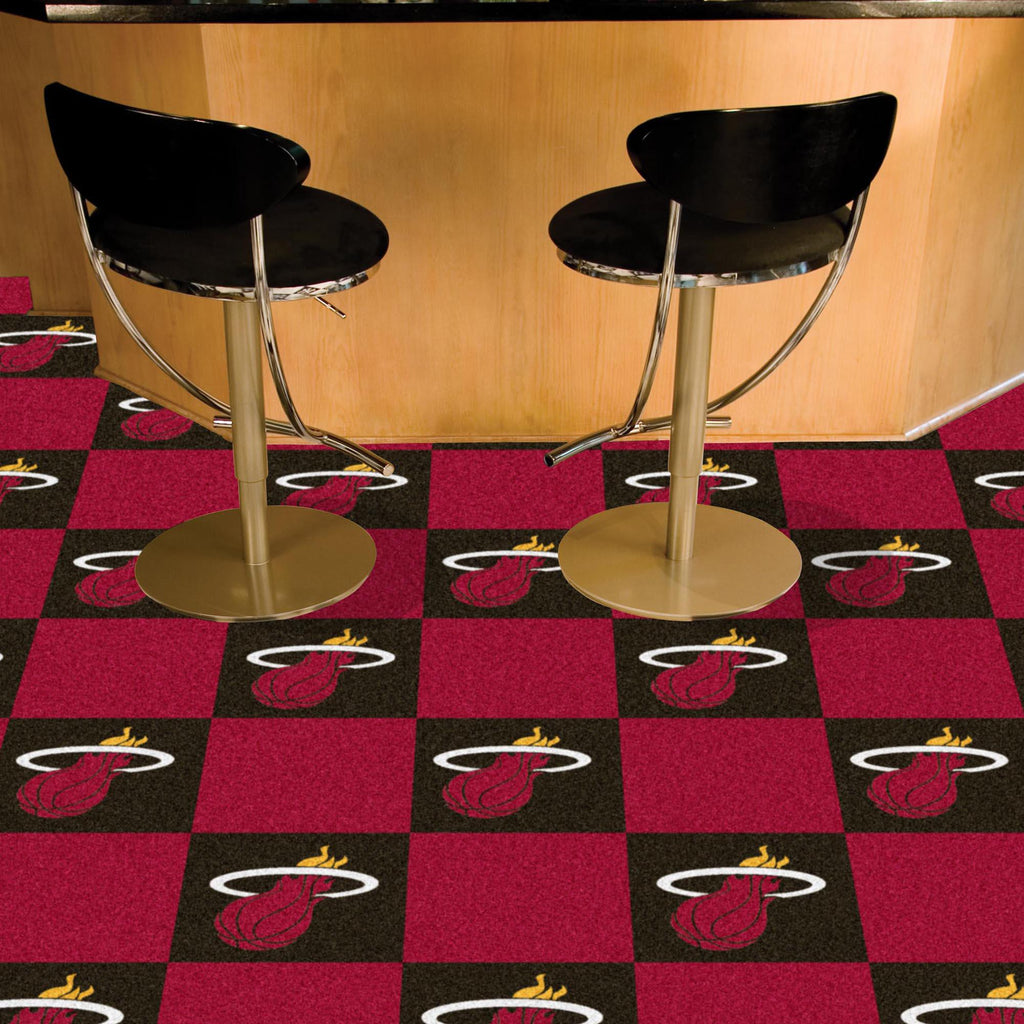 Miami Heat Team Carpet Tiles 18"x18" tiles 