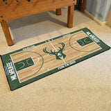 Milwaukee Bucks Court Large Runner 29.5x54 