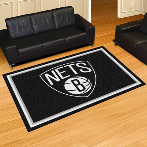 Brooklyn Nets 5x8 Rug 59.5"x88" 