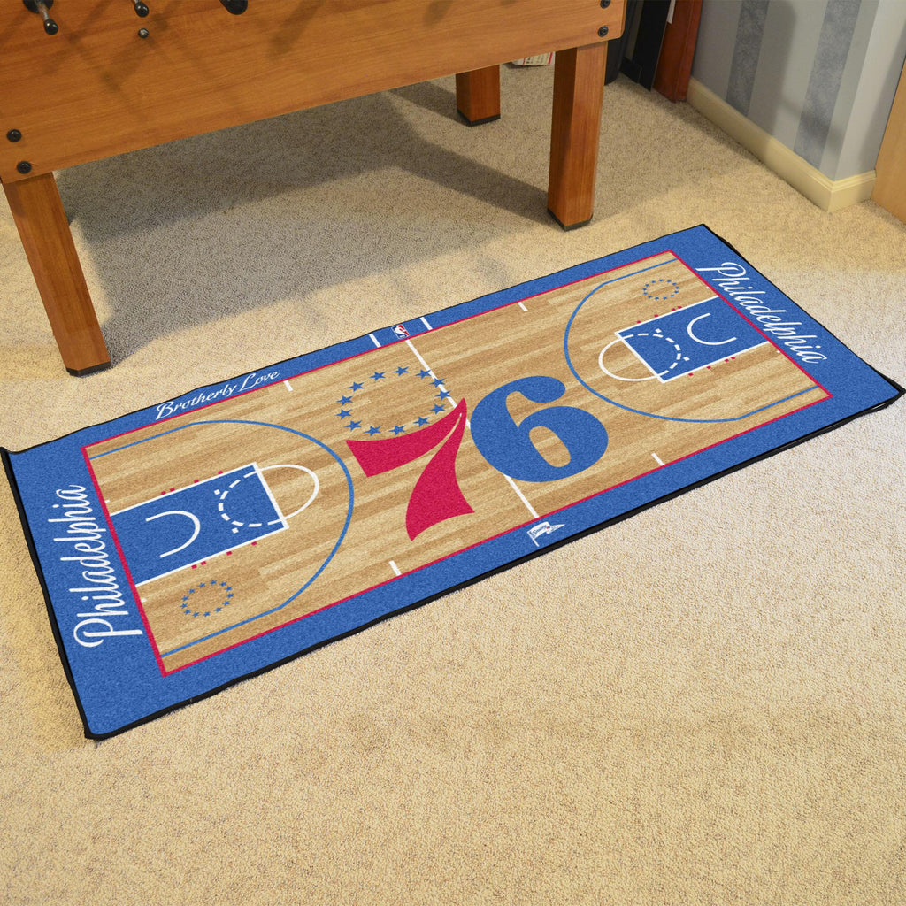 Philadelphia 76ers Court Large Runner 29.5x54 