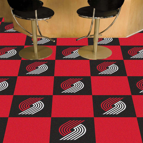 Portland Trail Blazers Team Carpet Tiles 18"x18" tiles 