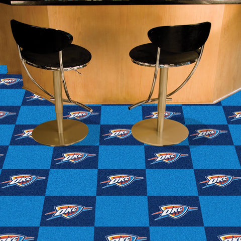 Oklahoma City Thunder Team Carpet Tiles 18"x18" tiles 