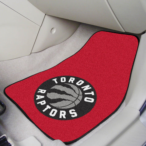 Toronto Raptors 2 pc Carpet Car Mat Set 17"x27" 