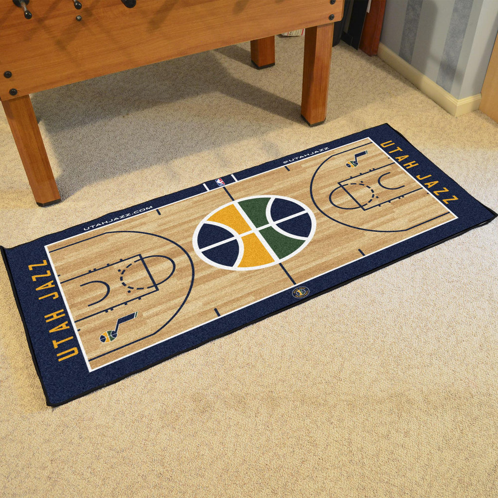 Utah Jazz Court Large Runner 29.5x54 