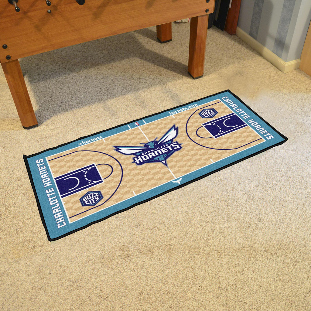 North Carolina Tar Heels Hornets Court Runner 24x44 