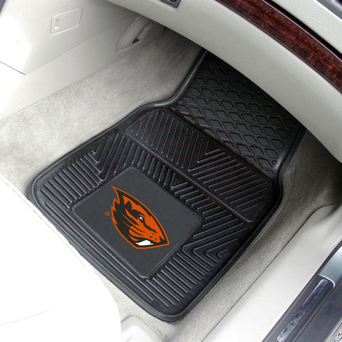 Oregon State Beavers 2 pc Vinyl Car Mat Set 17"x27" 