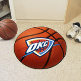 Oklahoma City Thunder Basketball Mat 27" diameter 