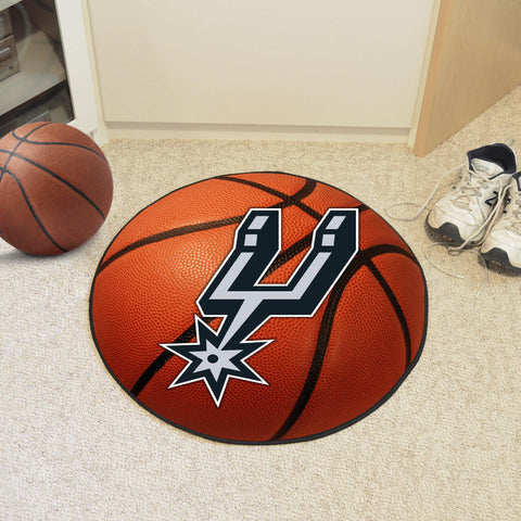 San Antonio Spurs Basketball Mat 27" diameter 