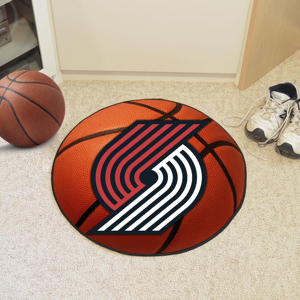 Portland Trail Blazers Basketball Mat 27" diameter 