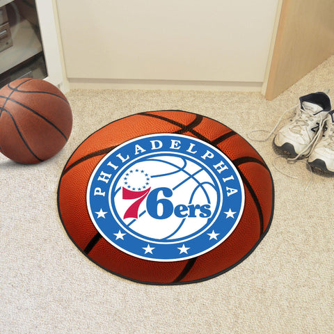 Philadelphia 76ers Basketball Mat 27" diameter 