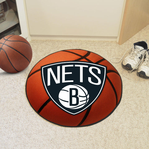 Brooklyn Nets Basketball Mat 27" diameter 