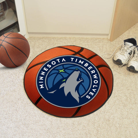 Minnesota Timberwolves Basketball Mat 27" diameter 