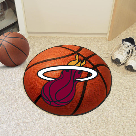Miami Heat Basketball Mat 27" diameter 