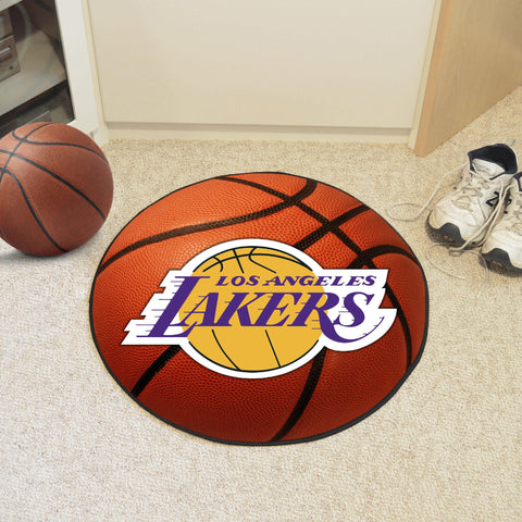 Los Angeles Lakers Basketball Mat 27" diameter 