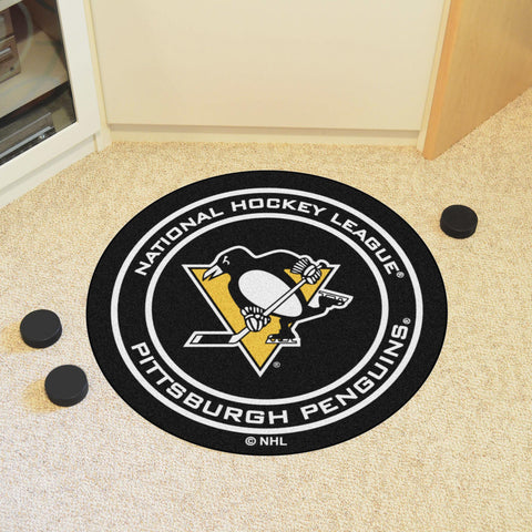 Pittsburgh Penguins Puck Mat 27" diameter 