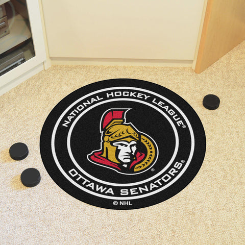 Ottawa Senators Puck Mat 27" diameter 