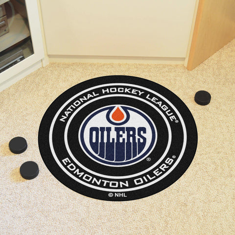 Edmonton Oilers Puck Mat 27" diameter 