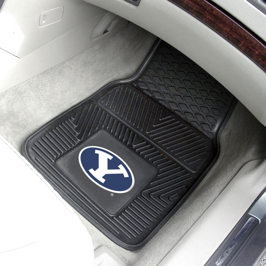 BYU Cougars 2 pc Vinyl Car Mat Set 17"x27" 