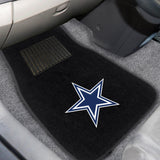 Dallas Cowboys 2 pc Embroidered Car Mat Set 17"x25.5" 