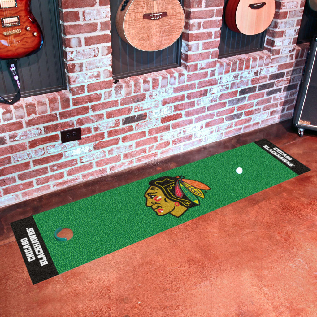 Chicago Blackhawks Putting Green Mat 18"x72" 