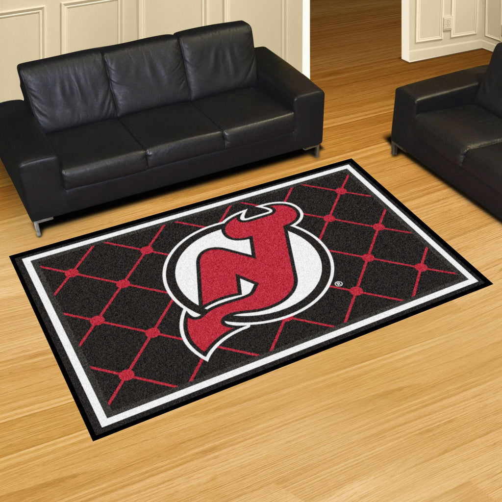 New Jersey Devils 5x8 Rug 59.5"x88" 