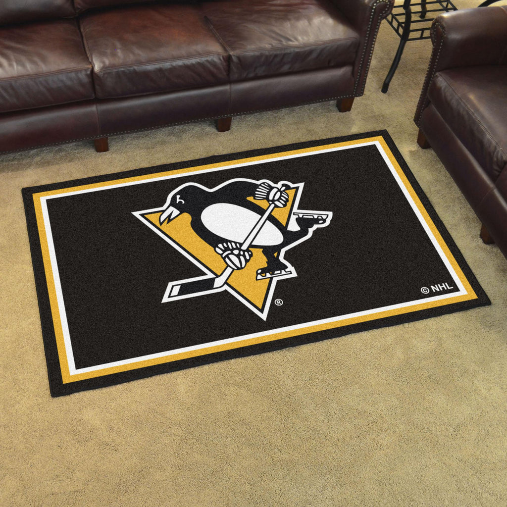 Pittsburgh Penguins 4x6 Rug 44"x71" 