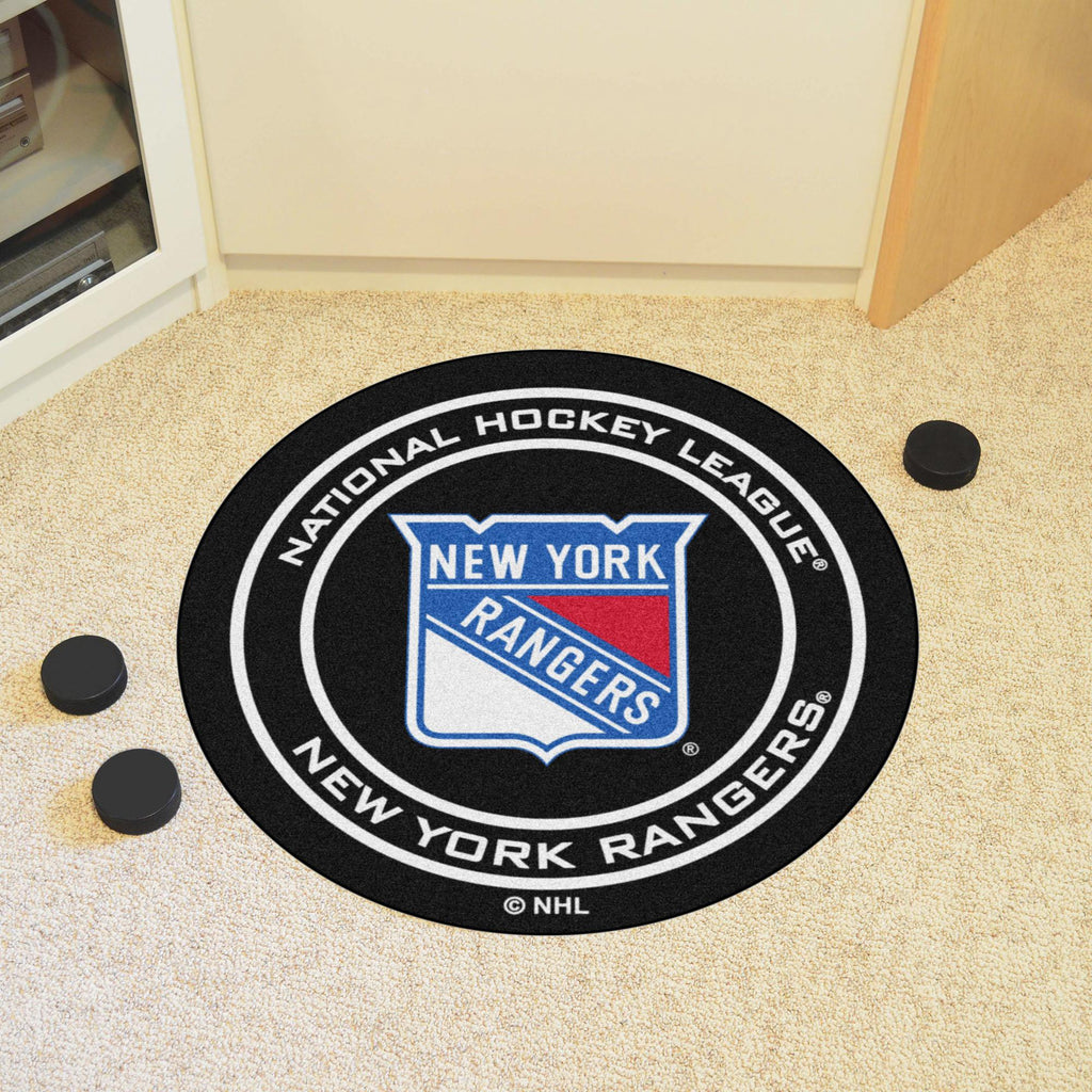 New York Rangers Puck Mat 27" diameter 