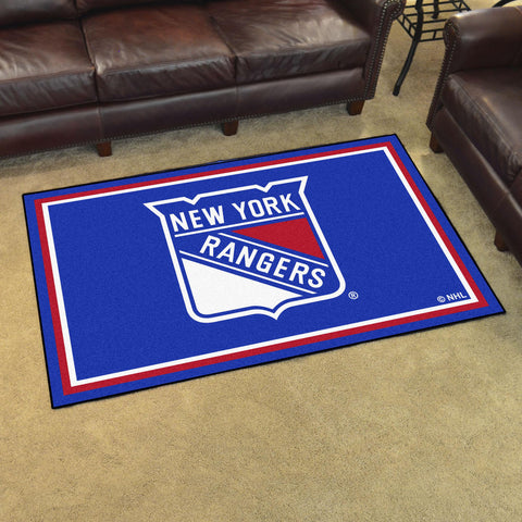 New York Rangers 4x6 Rug 44"x71" 
