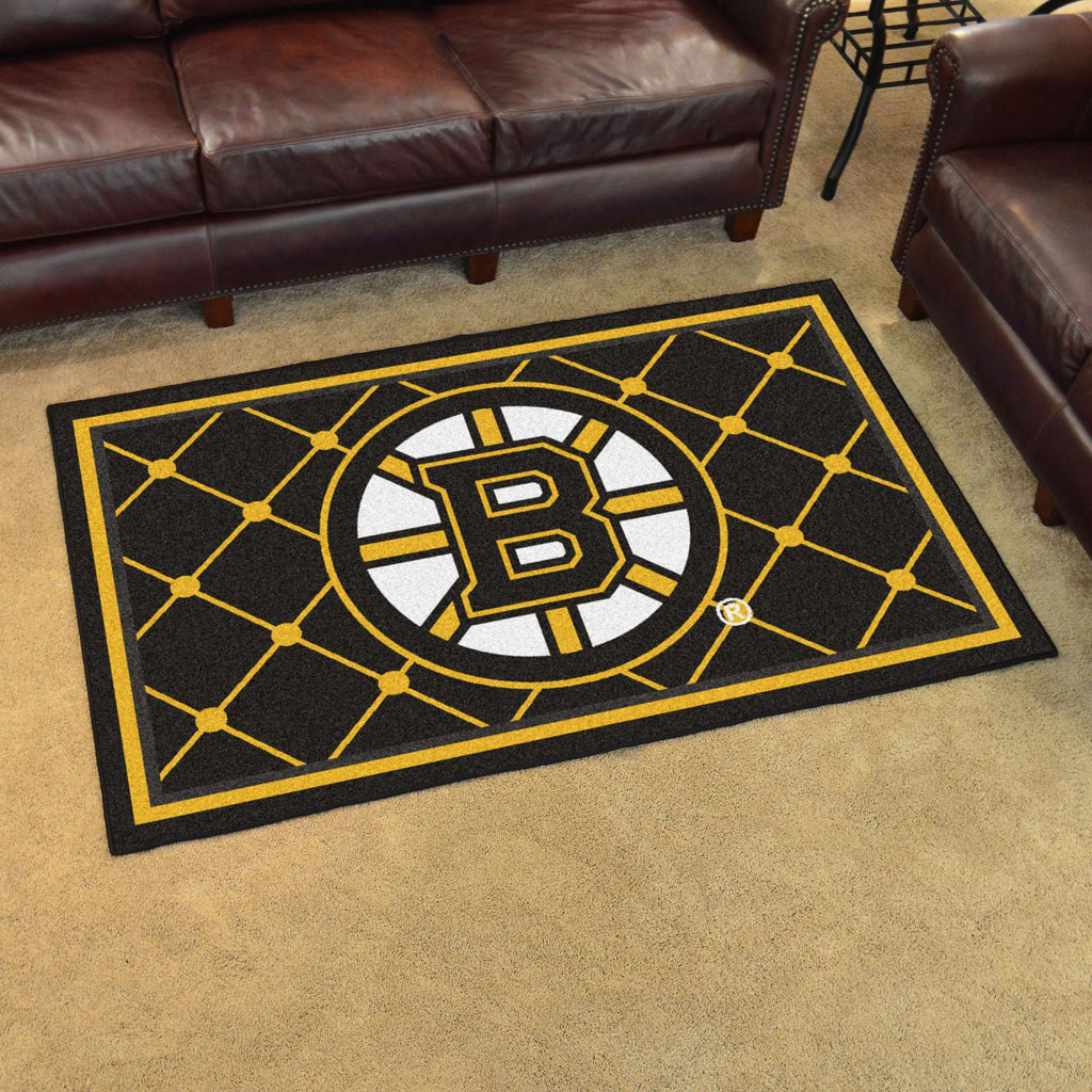 Boston Bruins 4x6 Rug 44"x71" 