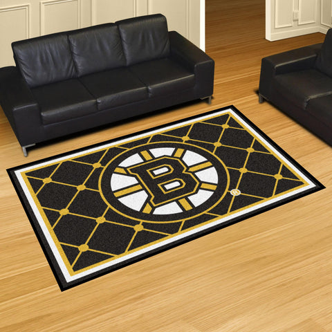 Boston Bruins 5x8 Rug 59.5"x88" 