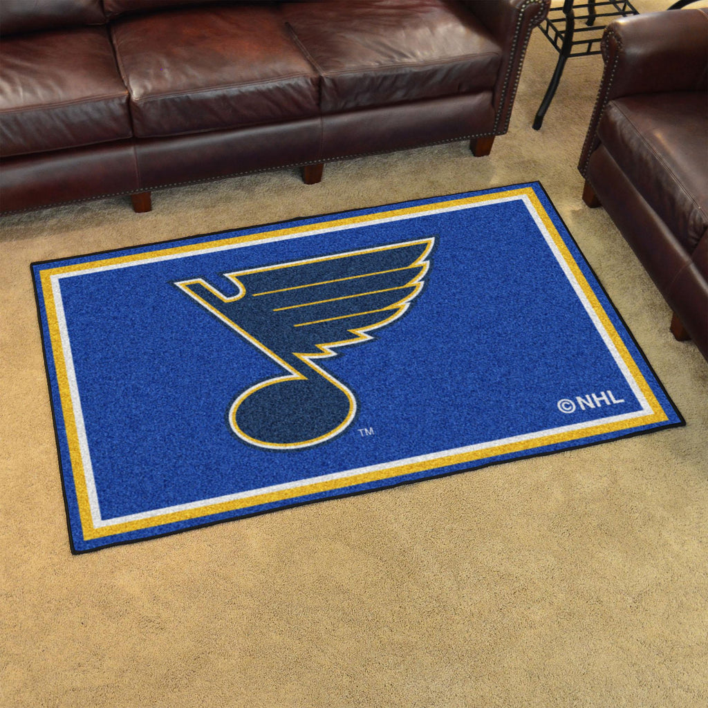 St. Louis Blues 4x6 Rug 44"x71" 