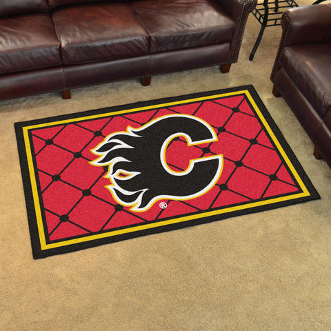 Calgary Flames 4x6 Rug 44"x71" 