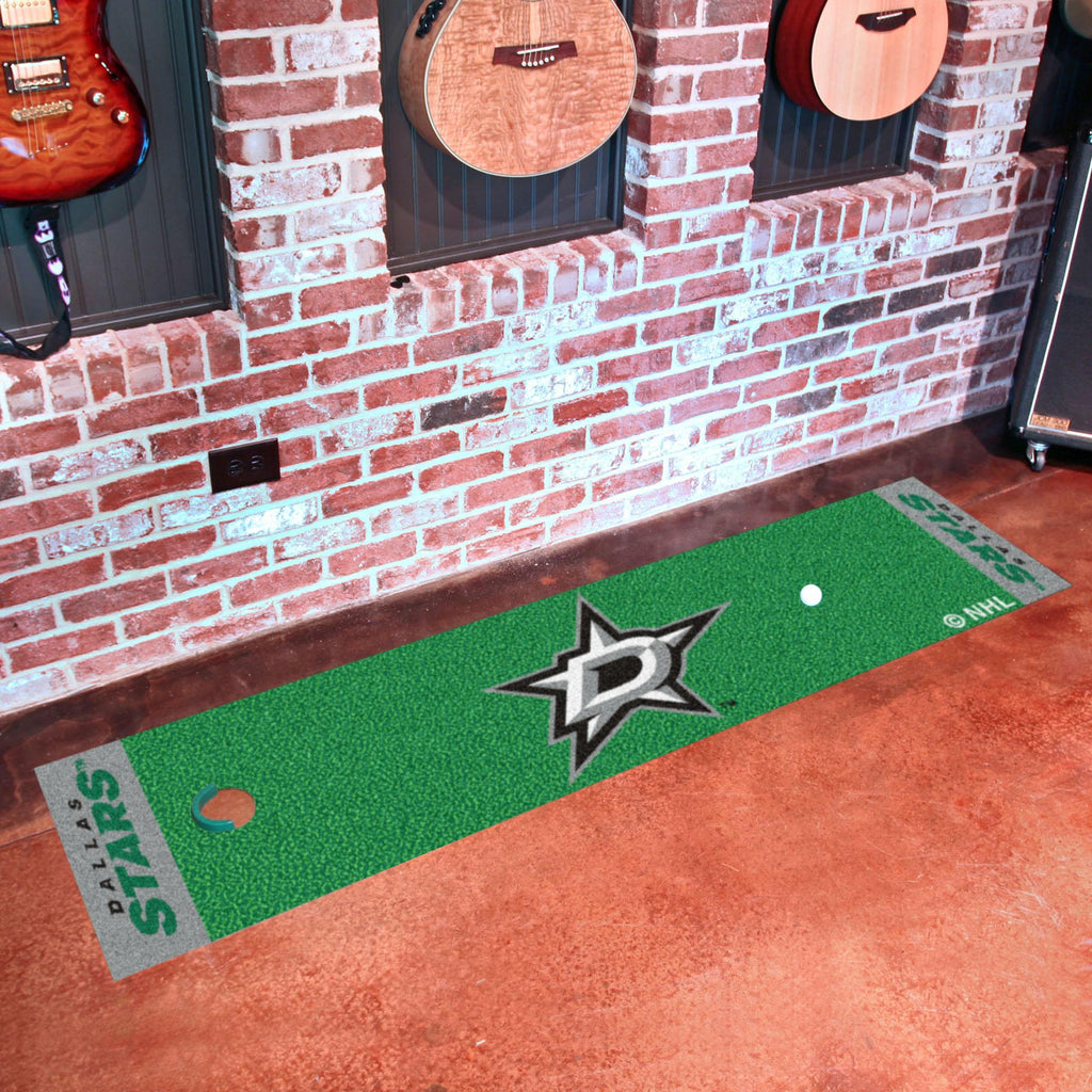 Dallas Stars Putting Green Mat 18"x72" 